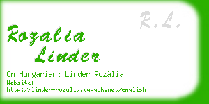 rozalia linder business card
