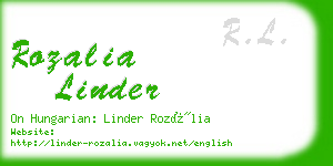 rozalia linder business card